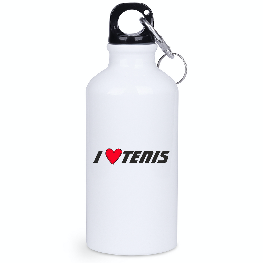 Butelka biała 400 ml z napisem "I LOVE TENIS" #1