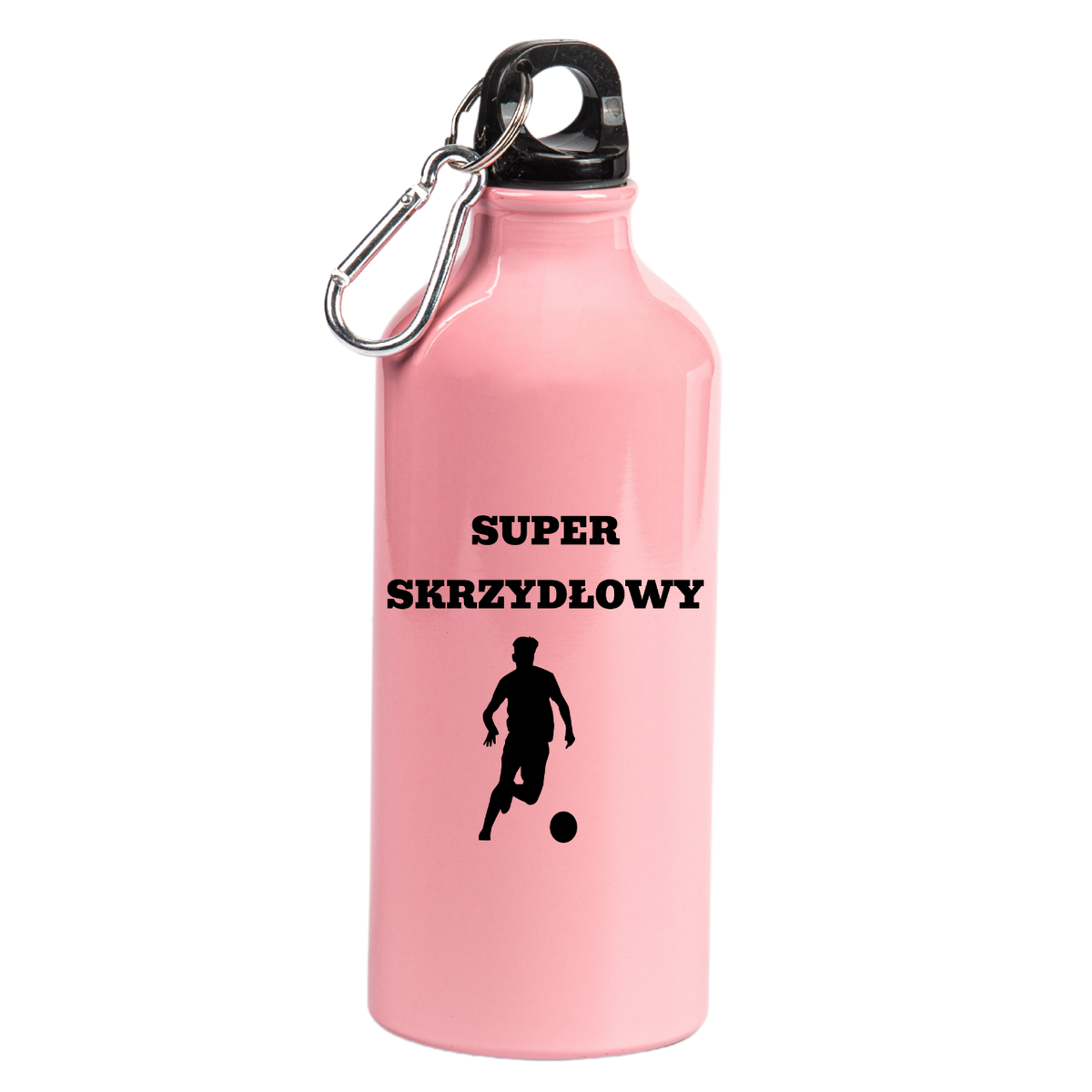 Butelka różowa 600 ml z napisem "Super Skrzydłowy" #1