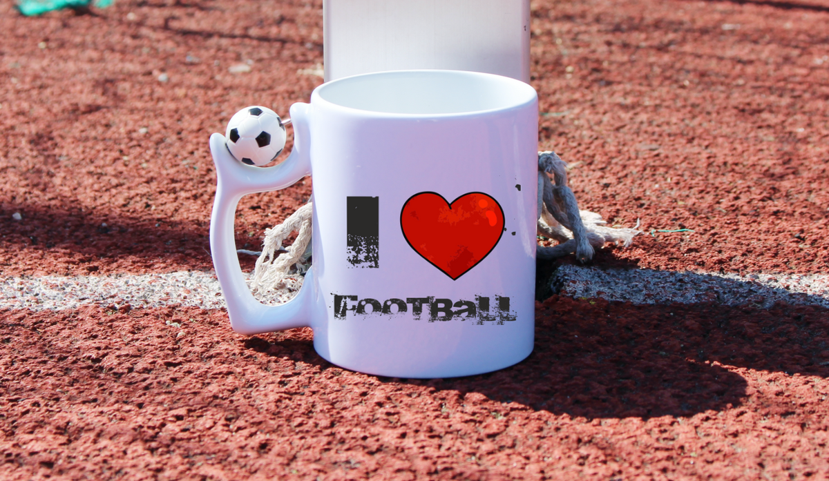 Kubek z piłką i nadrukiem "I LOVE FOOTBALL" #3
