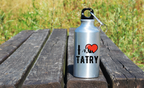 Butelka srebrna 400 ml z nadrukiem „I love Tatry” – Zakopane, góry #9