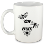 Kubek biały dla pszczelarza "Szef pasieki" #4