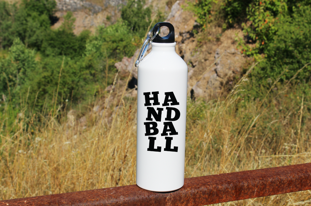 Butelka biała 800 ml z czarnym napisem "HANDBALL" #5