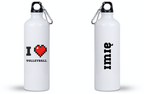 Butelka biała 800 ml z nadrukiem "I LOVE VOLLEYBALL" #1