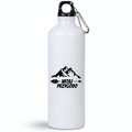 Butelka biała 800 ml z nadrukiem „Witaj przygodo” – camping, podróż #11