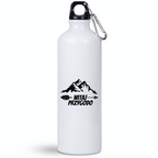 Butelka biała 800 ml z nadrukiem „Witaj przygodo” – camping, podróż #11
