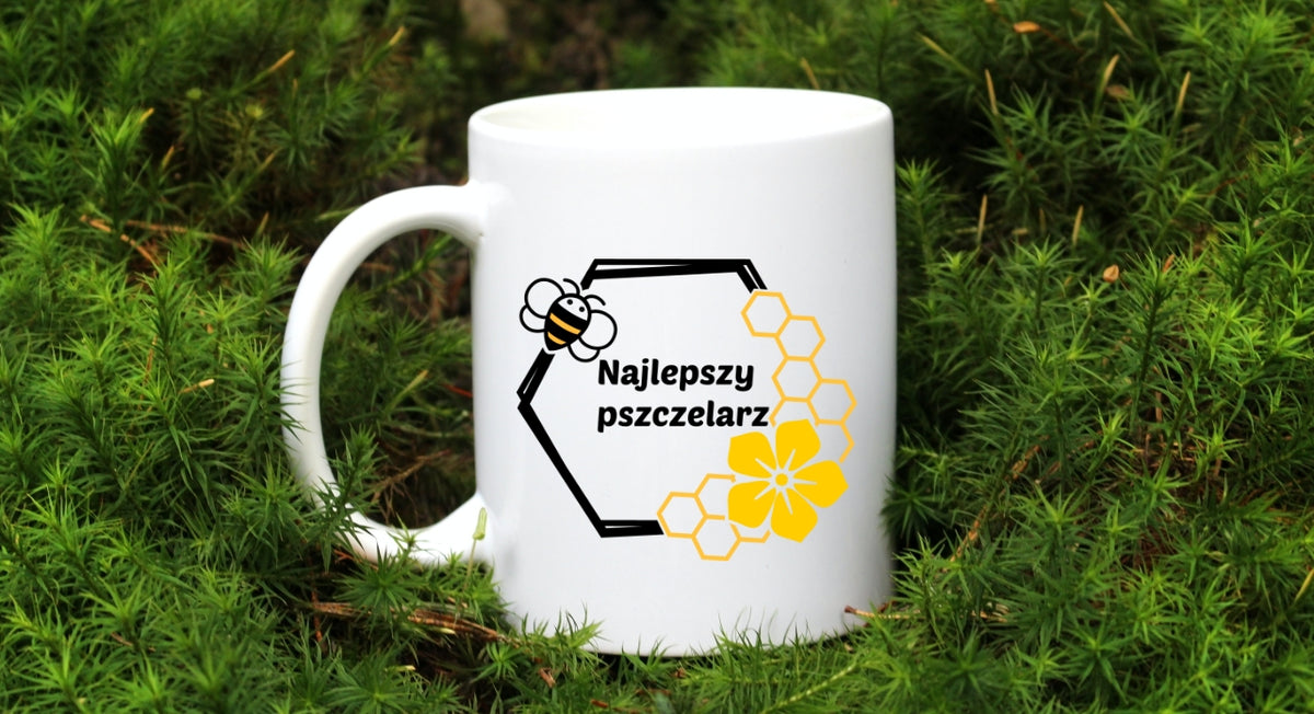 Kubek biały dla pszczelarza "Najlepszy pszczelarz" #12