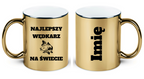 Kubek złoty z nadrukiem "Najlepszy wędkarz na świecie" – wędkarstwo #2
