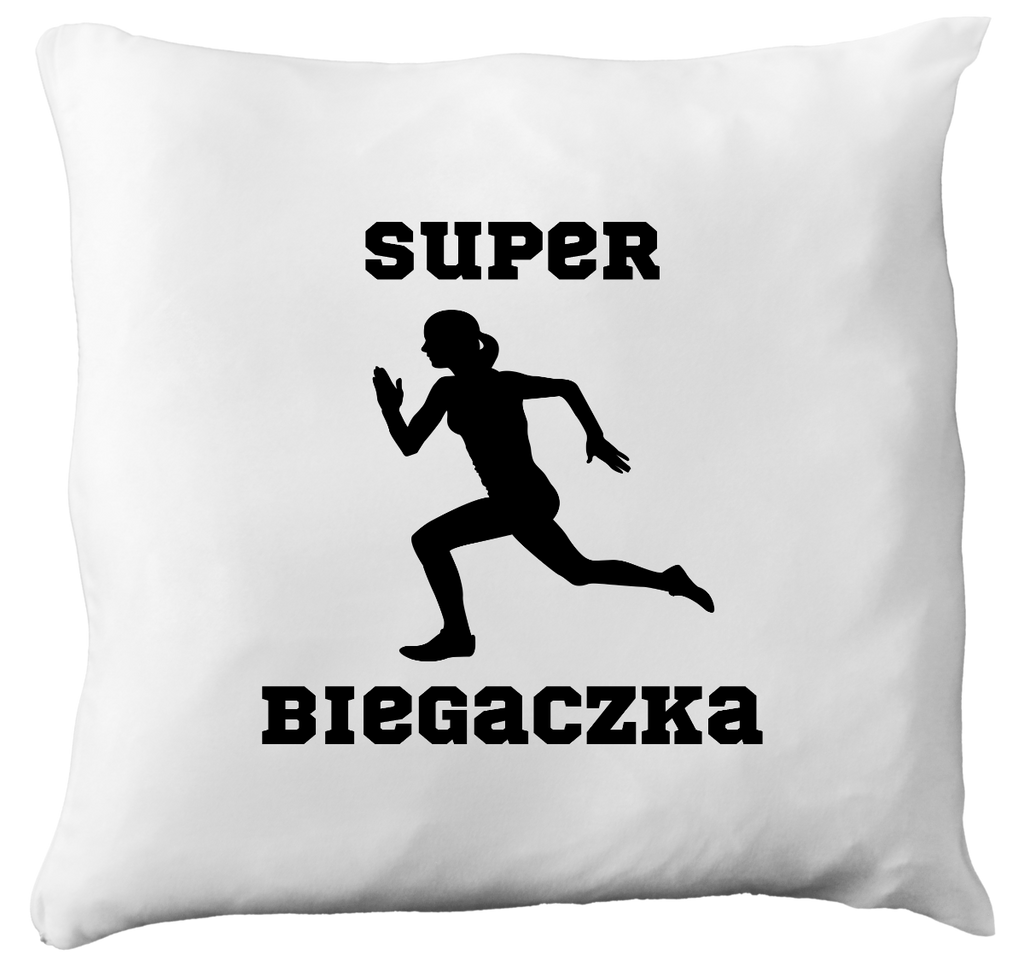 Poduszka dla biegaczki – z nadrukiem "Super Biegaczka" – bieganie #8
