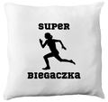 Poduszka dla biegaczki – z nadrukiem "Super Biegaczka" – bieganie #8