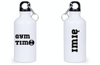 Bidon biały 400 ml na siłownię z nadrukiem "Gym Time" #1