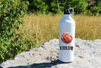 Butelka 800 ml z grafiką piłki do kosza oraz imieniem do wyboru – koszykówka #4