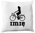 Poduszka z grafiką roweru oraz imieniem do wyboru – dla rowerzystki #5