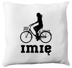 Poduszka z grafiką roweru oraz imieniem do wyboru – dla rowerzystki #5