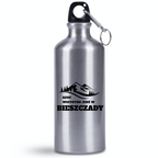 Bidon srebrny 500 ml z grafiką „Rzuć wszystko, jedź w Bieszczady” #2