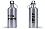 Butelka srebrna 500 ml z nadrukiem "Gym Time" - na siłownię #1