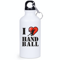 Butelka 400 ml grafika serce napis "I love handball" #3