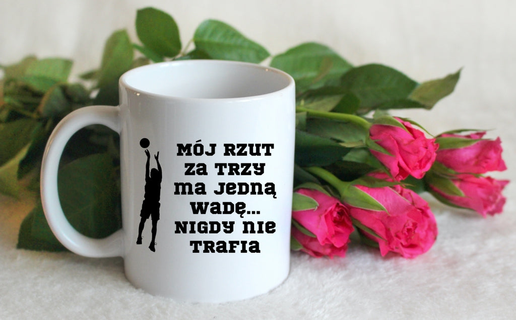 Kubek biały z nadrukiem dla koszykarza – koszykówka #6