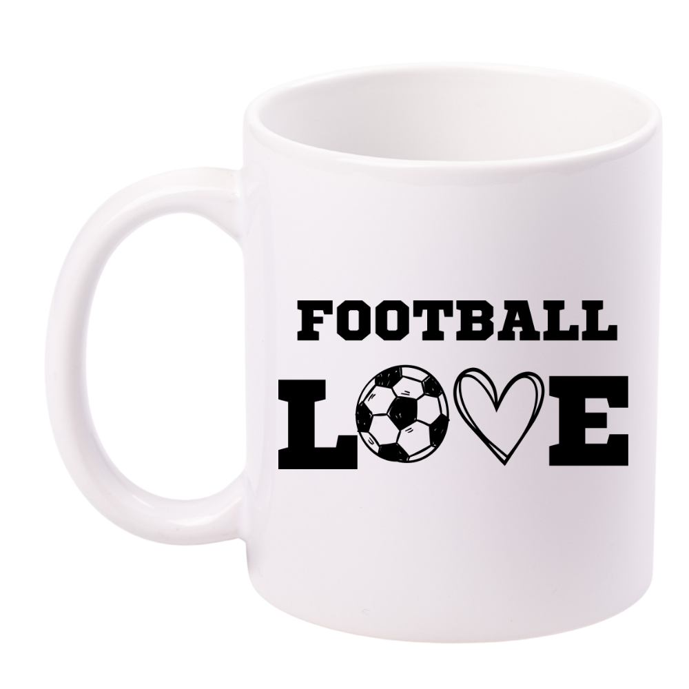 Kubek biały z nadrukiem "Football Love" – piłka nożna #8