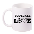 Kubek biały z nadrukiem "Football Love" – piłka nożna #8
