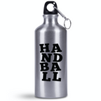 Butelka srebrna 500 ml – piłka ręczna, czarny napis "HANDBALL" #2