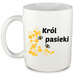 Kubek biały dla pszczelarza "Król pasieki" #10