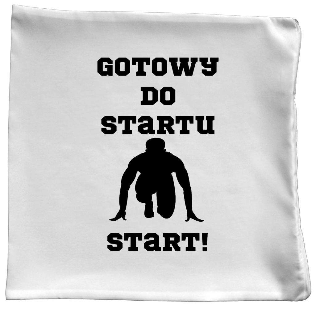 Poduszka dla biegacza – z nadrukiem "Gotowy do startu start!" – bieganie #6
