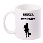 Kubek biały z nadrukiem "Super Piłkarz" - piłka nożna #10