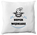 Poduszka z nadrukiem "Super wędkarz" - wędkarstwo #8