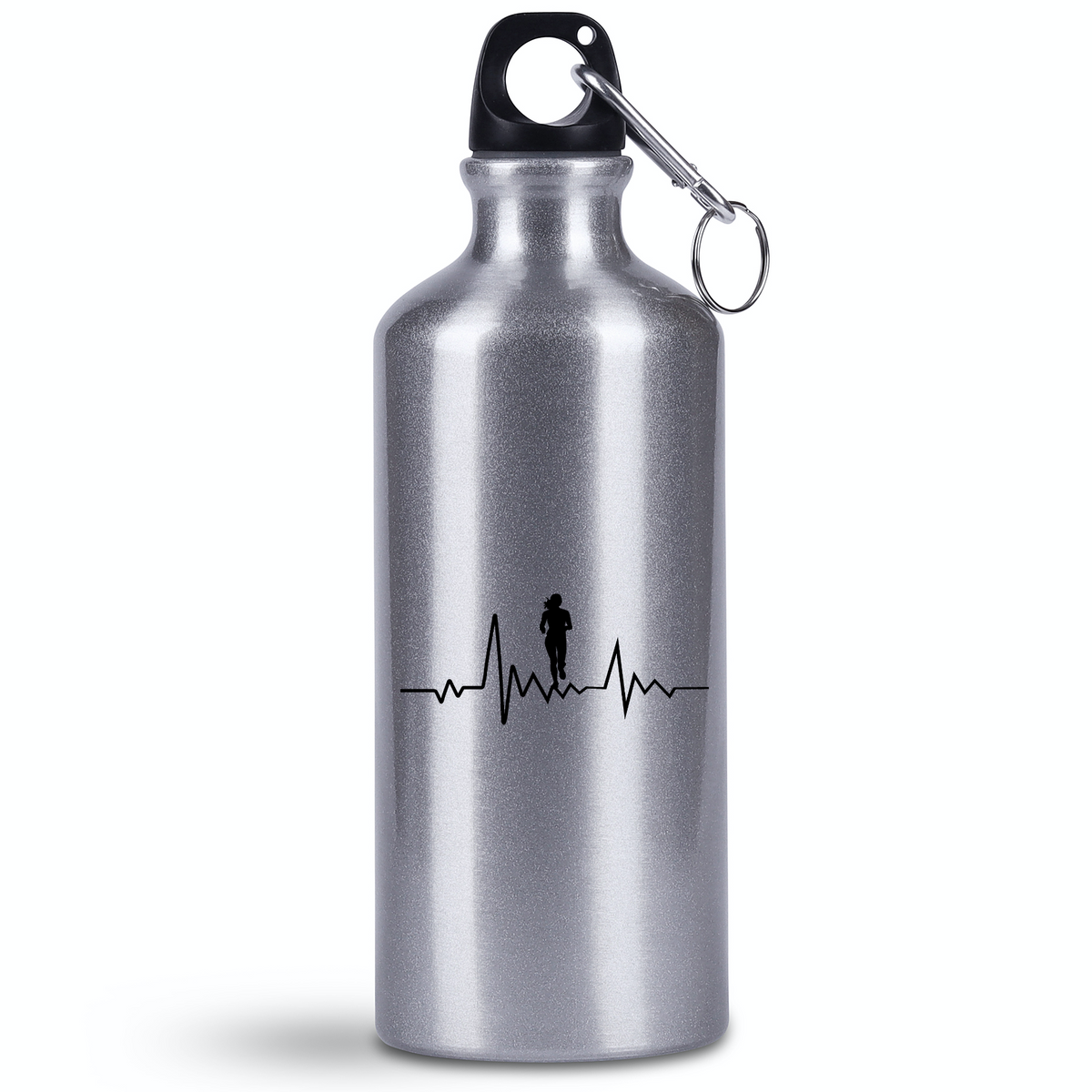Bidon 500 ml z nadrukiem EKG dla biegaczki - bieganie #1