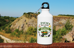 Butelka biała 400 ml z nadrukiem „Życie jest lepsze na działce” – ogród, działka #3