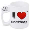 Kubek z piłką i nadrukiem "I LOVE FOOTBALL" #3