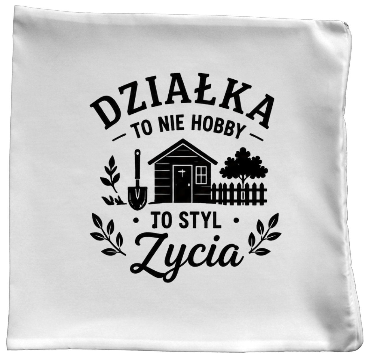 Poduszka z nadrukiem „Działka to nie hobby, to styl życia” – działka, ogród #8