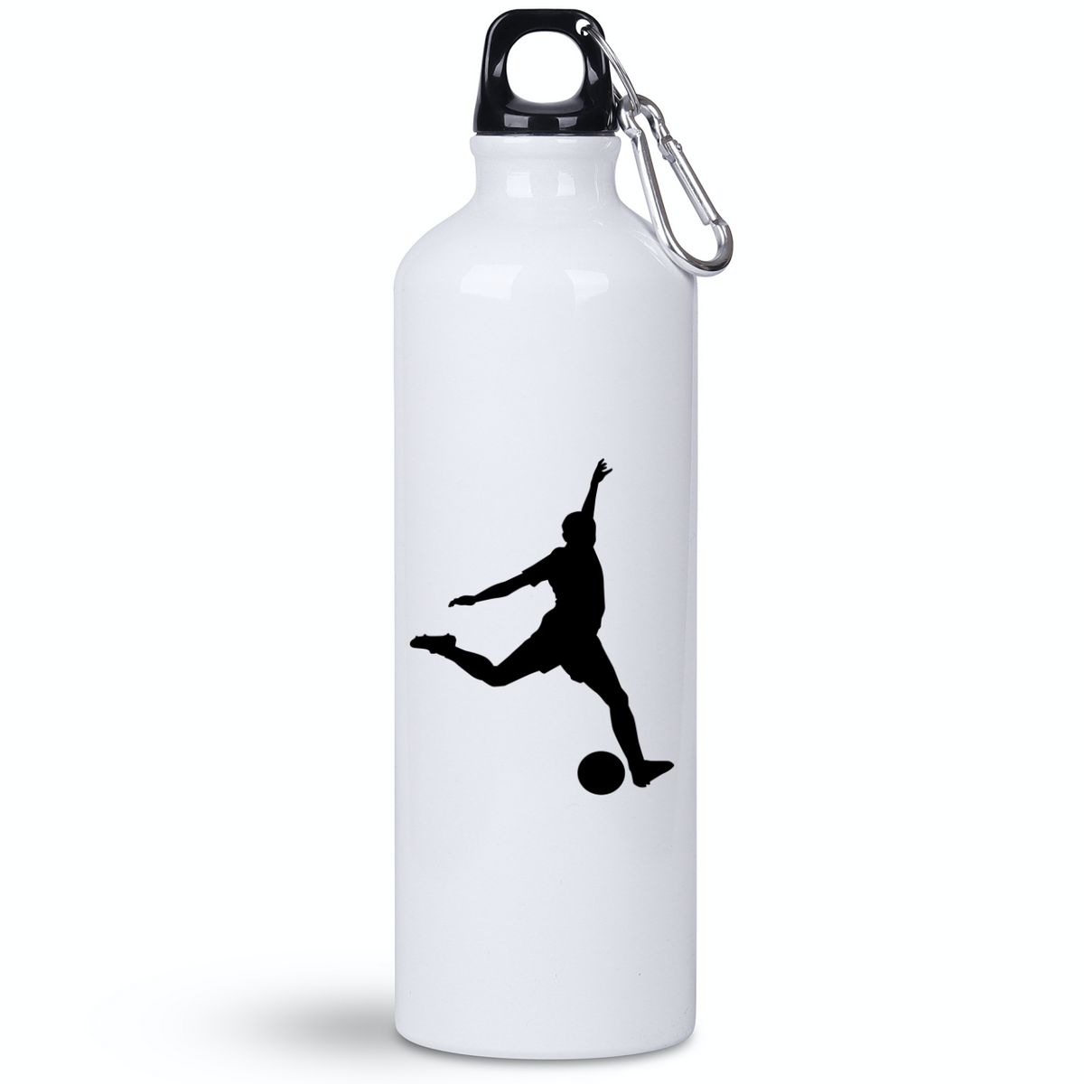 Butelka biała 800 ml z grafiką piłkarza i imieniem do wyboru #9