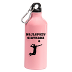 Butelka różowa 600 ml z nadrukiem "Najlepszy Siatkarz" #6