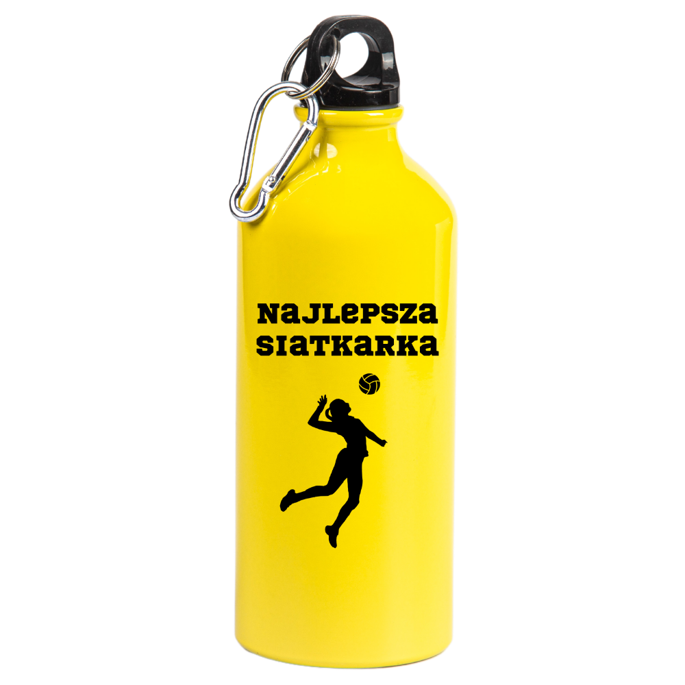 Bidon żółty 600 ml z nadrukiem "Najlepsza Siatkarka" #5