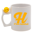 Kubek z piłką, żółtą literą "H" i napisem "I LOVE HANDBALL" #3