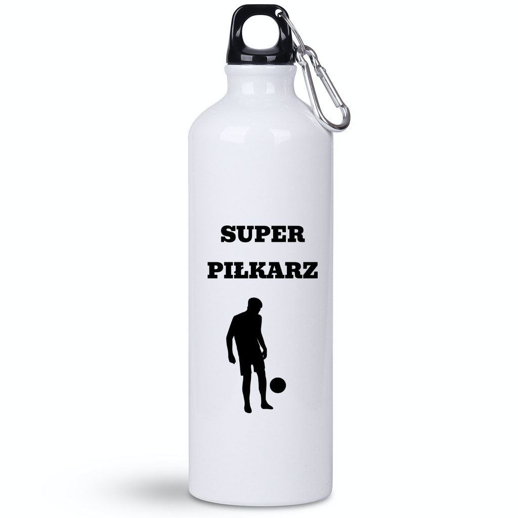 Butelka biała 800 ml z nadrukiem "Super Piłkarz" – piłka nożna #5