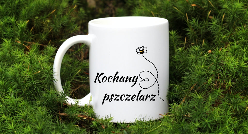Kubek biały dla pszczelarza "Kochany pszczelarz" #6