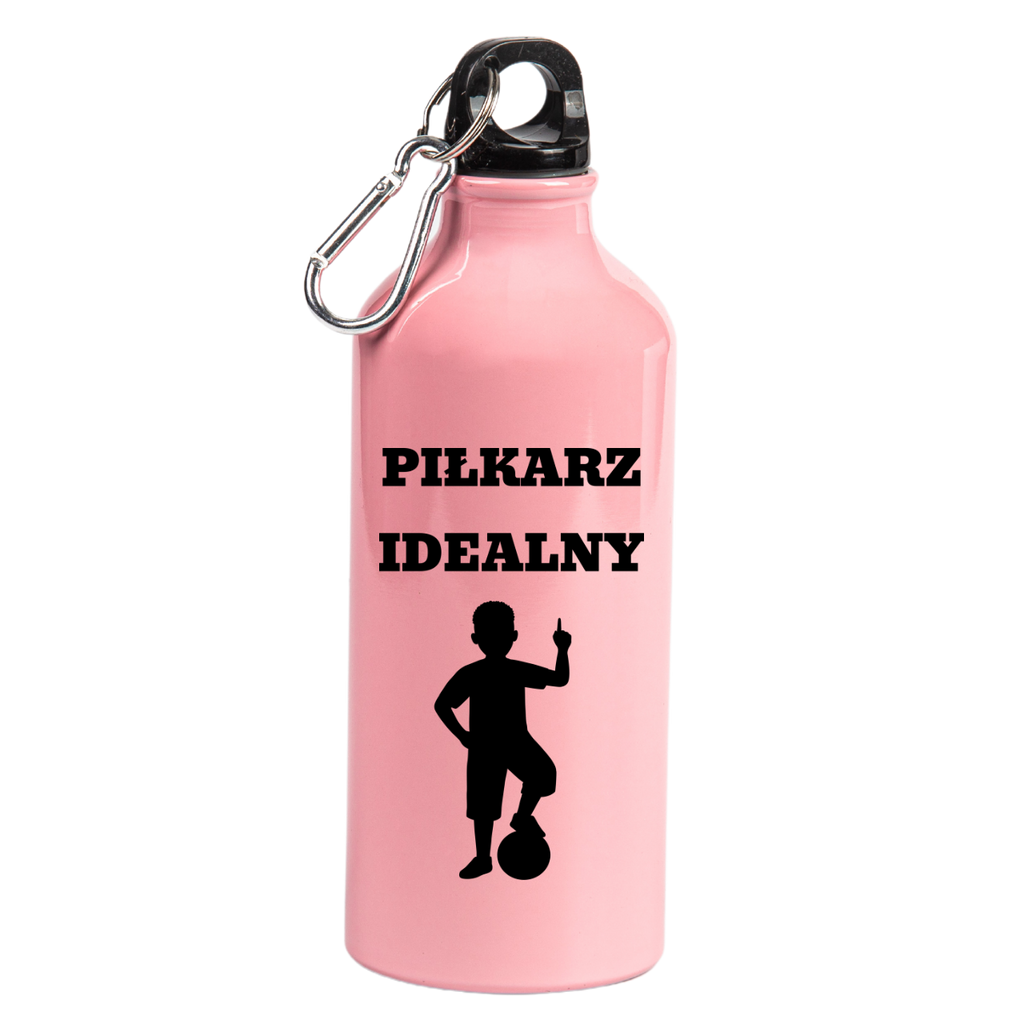 Butelka różowa 600 ml z napisem "Piłkarz Idealny" dla dziecka #4