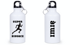 Bidon biały 400 ml dla biegacza – nadruk "Super Biegacz" – bieganie #7