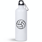Butelka biała 800 ml z nadrukowaną grafiką piłki i imieniem do wyboru – siatkówka #4