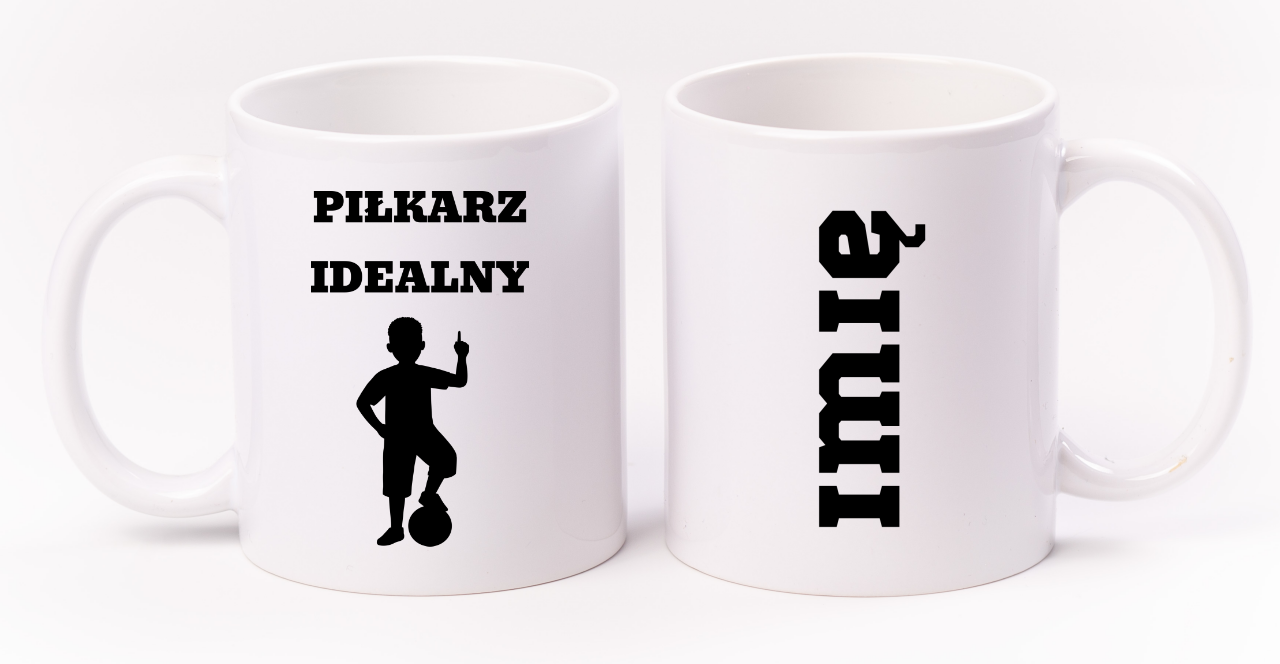 Kubek biały z nadrukiem "Piłkarz Idealny" - piłka nożna #9
