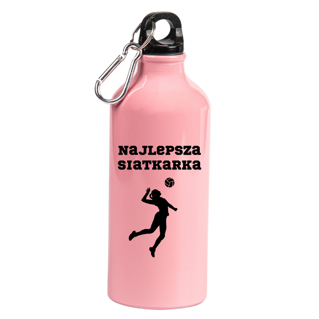 Butelka różowa 600 ml z nadrukiem "Najlepsza Siatkarka" #5