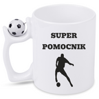 Kubek z piłką i nadrukiem "Super Pomocnik" – piłka nożna #13