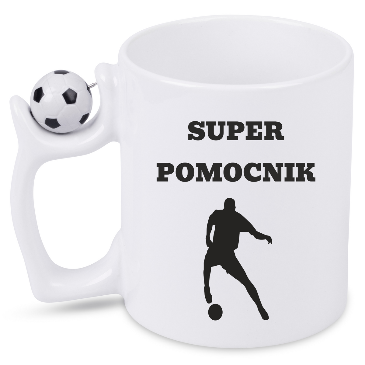 Kubek z piłką i nadrukiem "Super Pomocnik" – piłka nożna #13