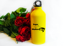 Butelka żółta 600 ml z nadrukiem "Super Wędkarz" – wędkarstwo #4