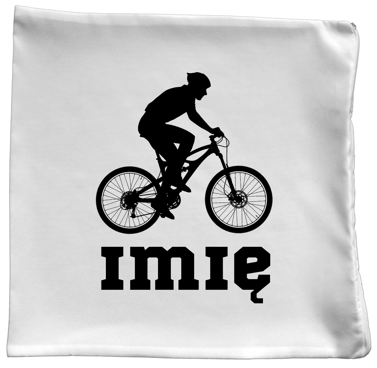Poduszka z grafiką roweru oraz imieniem do wyboru – dla rowerzysty #9