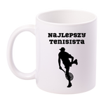 Kubek biały 330 ml z napisem "NAJLEPSZY TENISISTA" #2