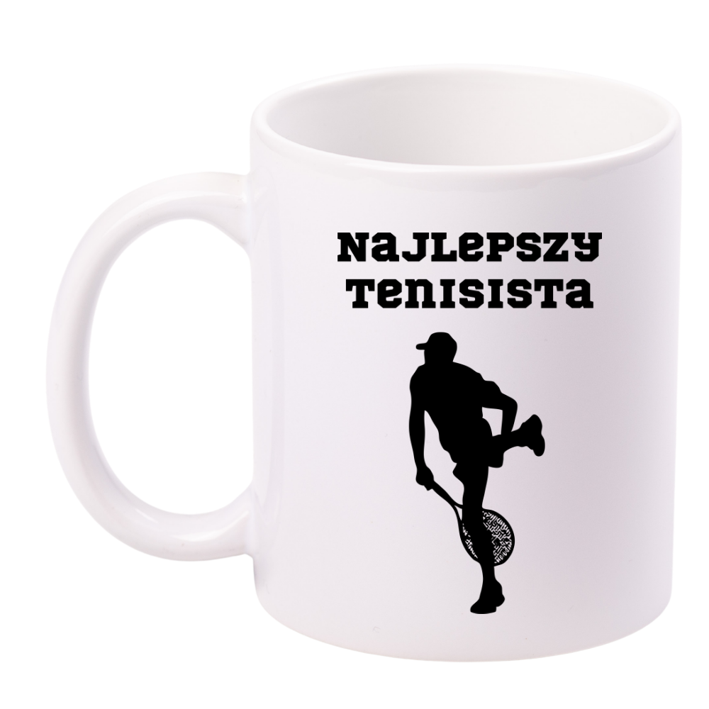Kubek biały 330 ml z napisem "NAJLEPSZY TENISISTA" #2