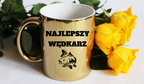 Kubek złoty z nadrukiem "Najlepszy wędkarz" – wędkarstwo #3